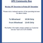 HPC Community Bus Passenger Notice