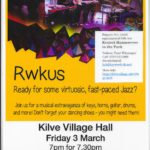 Jazz at the Village Hall, 3rd March - Last few tickets/ Cash Only Bar